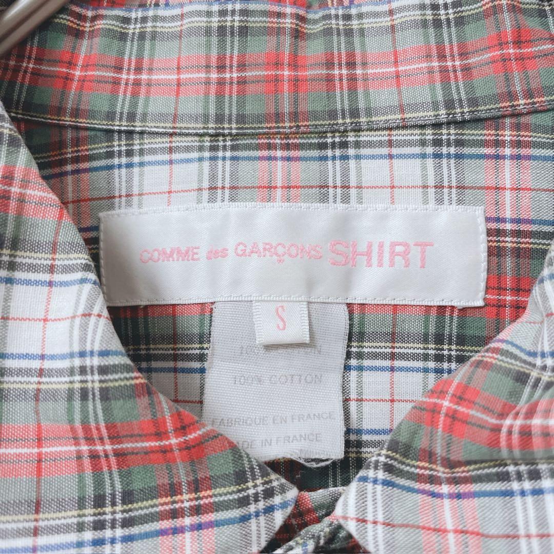 コムデギャルソンシャツ　シャツ　羽織　カジュアル　丸襟　薄手　コットン100　Ｓ