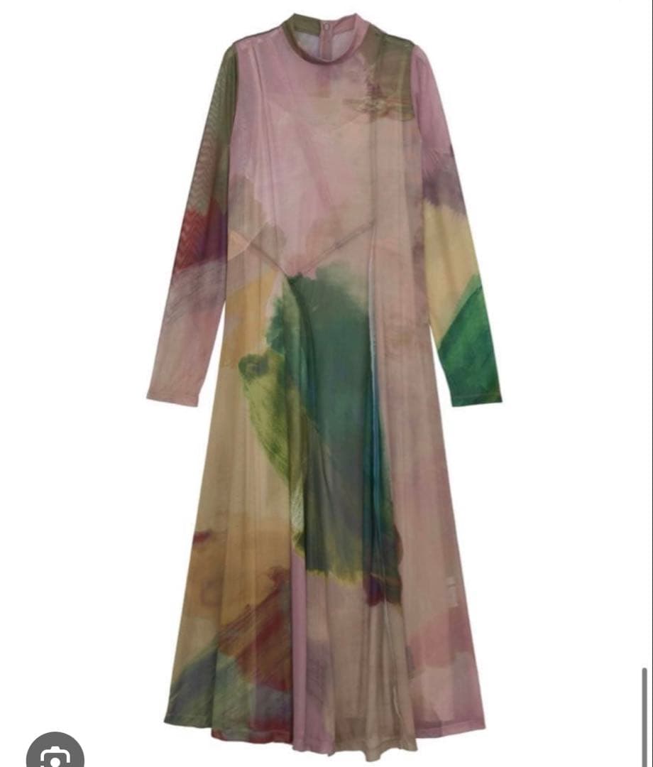 ELIZABETH STAINED GLASS SHEER DRESS 新品