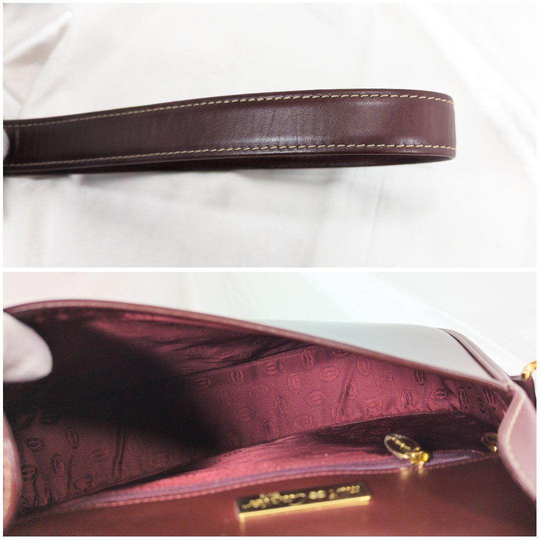 【未使用級】 カルティエ マストライン メッセンジャーバッグ カード カード付き