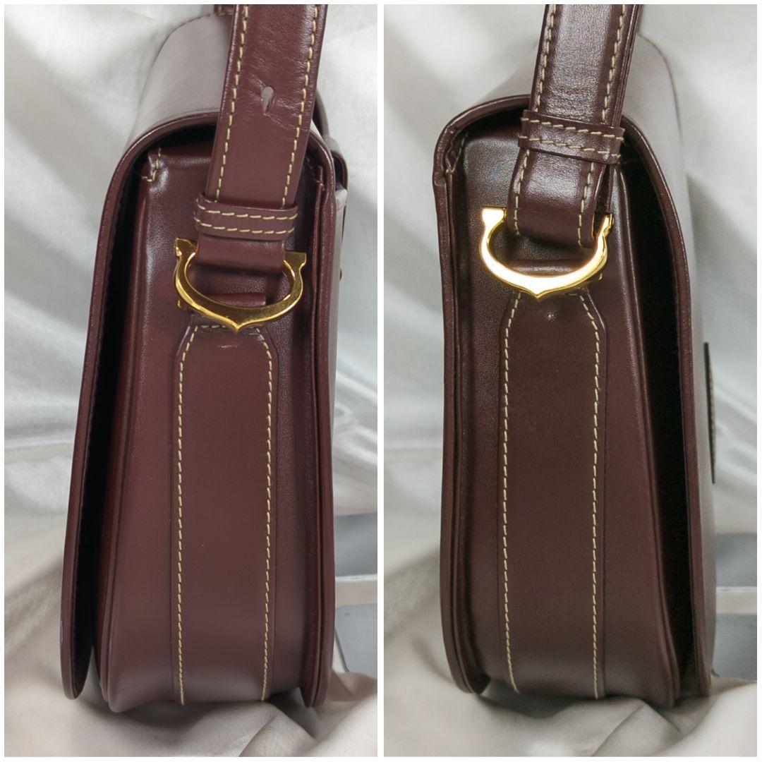 【未使用級】 カルティエ マストライン メッセンジャーバッグ カード カード付き