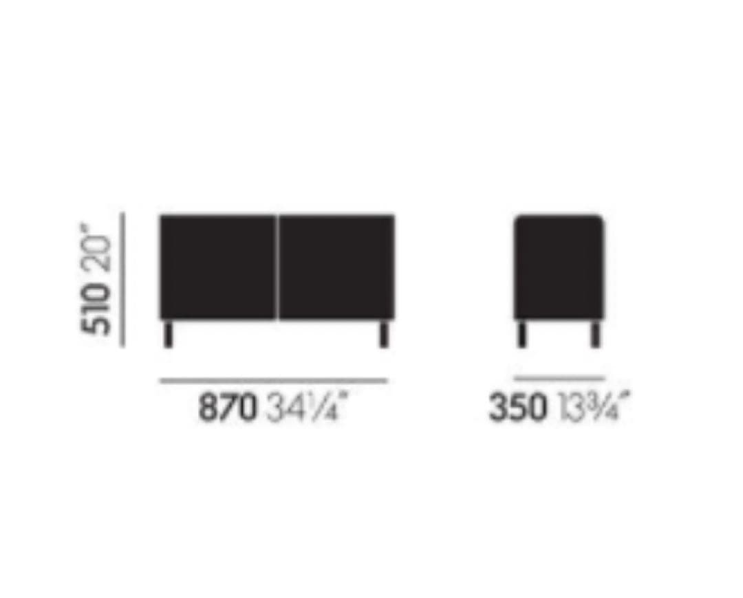 Vitra BENCH by Jasper Morrison レッド ヴィトラ
