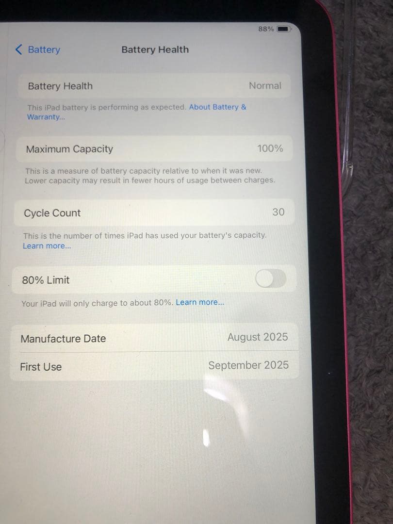 Apple iPad ピンクA16 WIFI