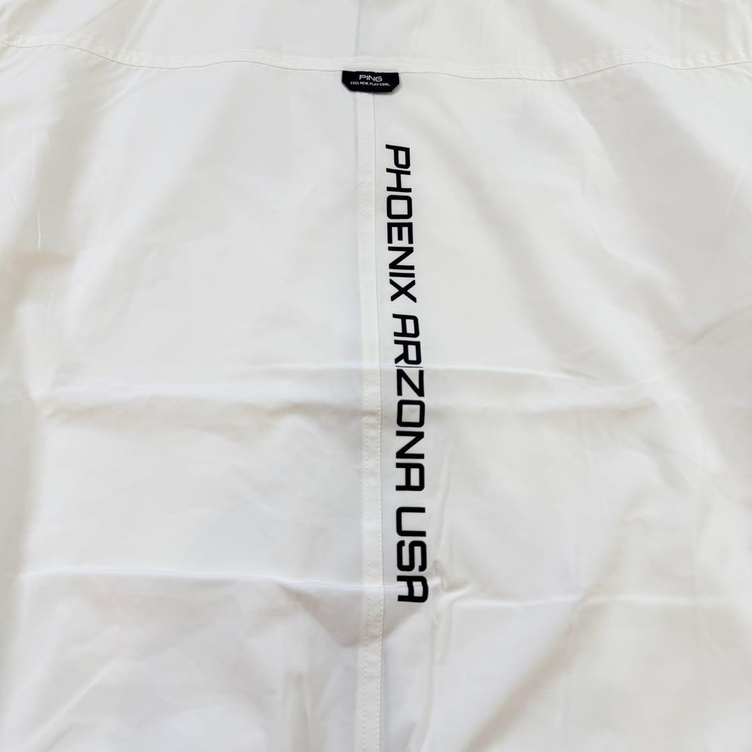 【新品】PING　リバーシブル ニット　メンズ　3L　白　フルジップ　ゴルフ