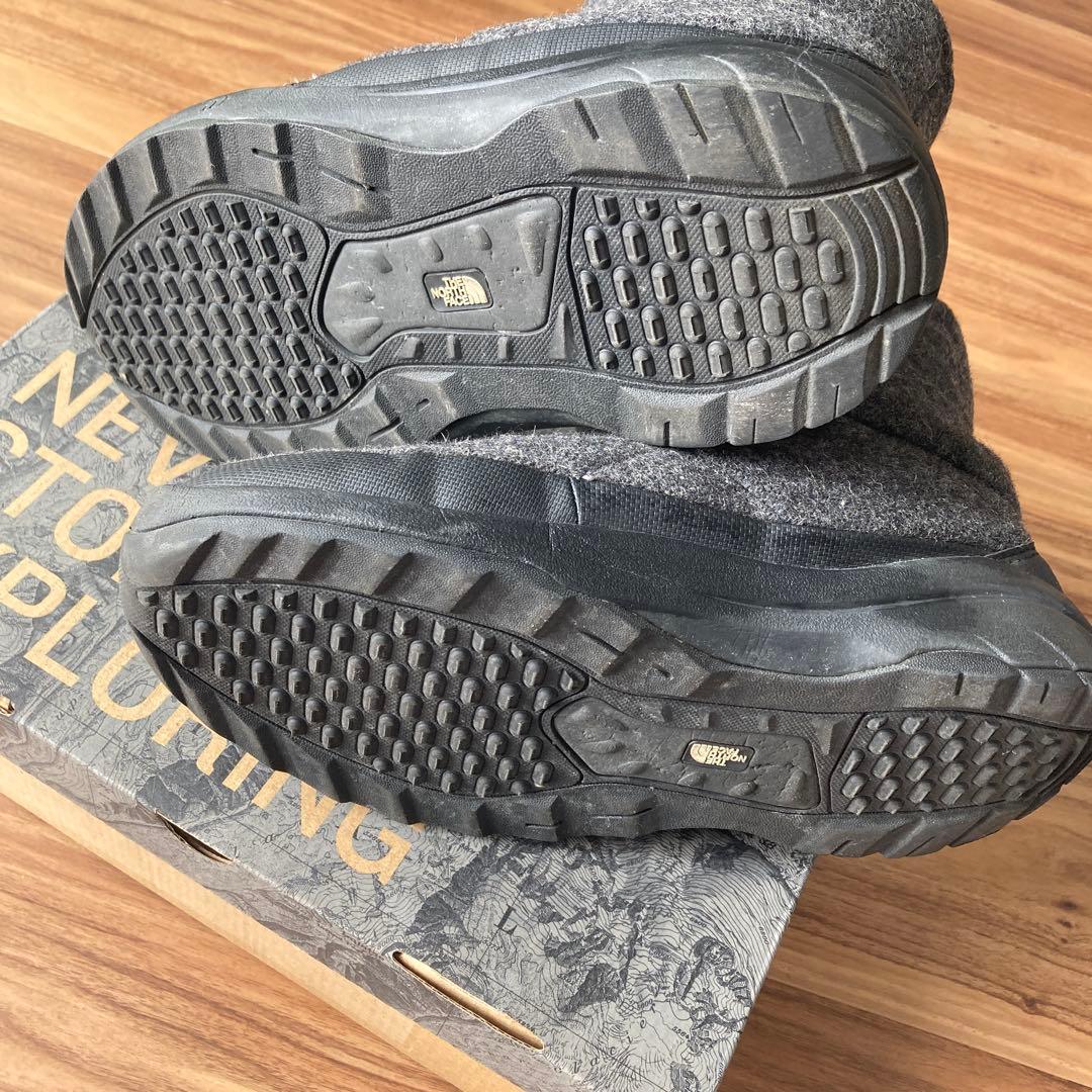 ザノースフェイス ヌプシ ブーティ ウール ショート　ミックスグレー　25.0