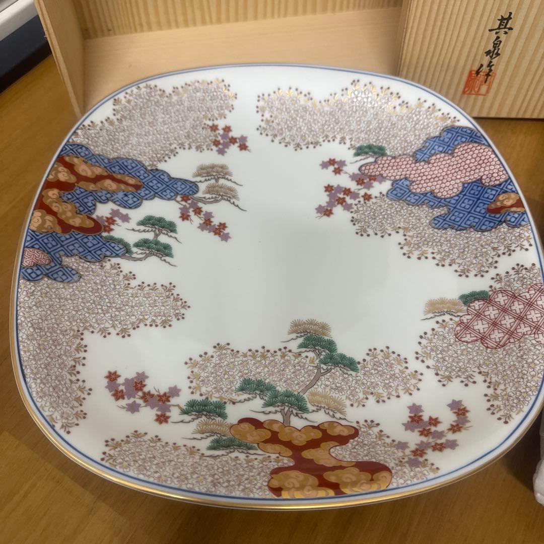 【専用出品】未使用 有田焼 其泉 春秋紋　盛皿 小皿 セット 古伊万里 金彩