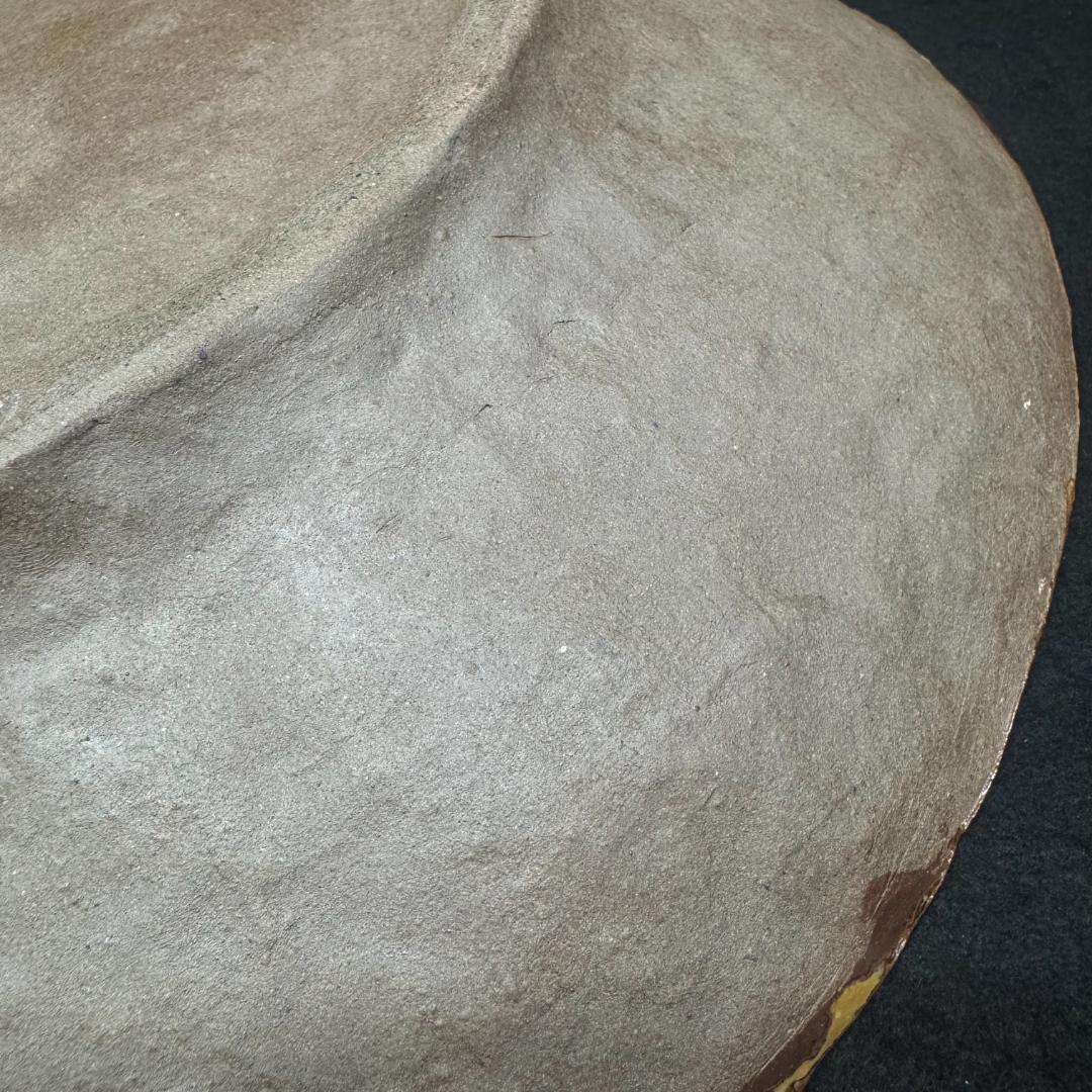 【希少】鍋島焼 名工 嘉秀作　麒麟図　浮彫 彩釉