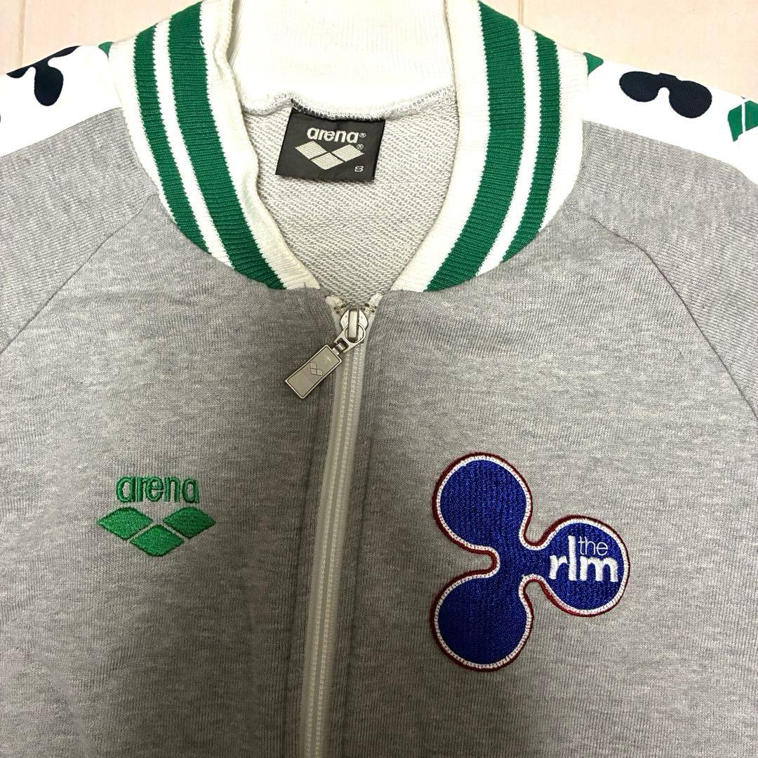 arena × rlm コラボジャージ上下セット グレー×グリーン デサント