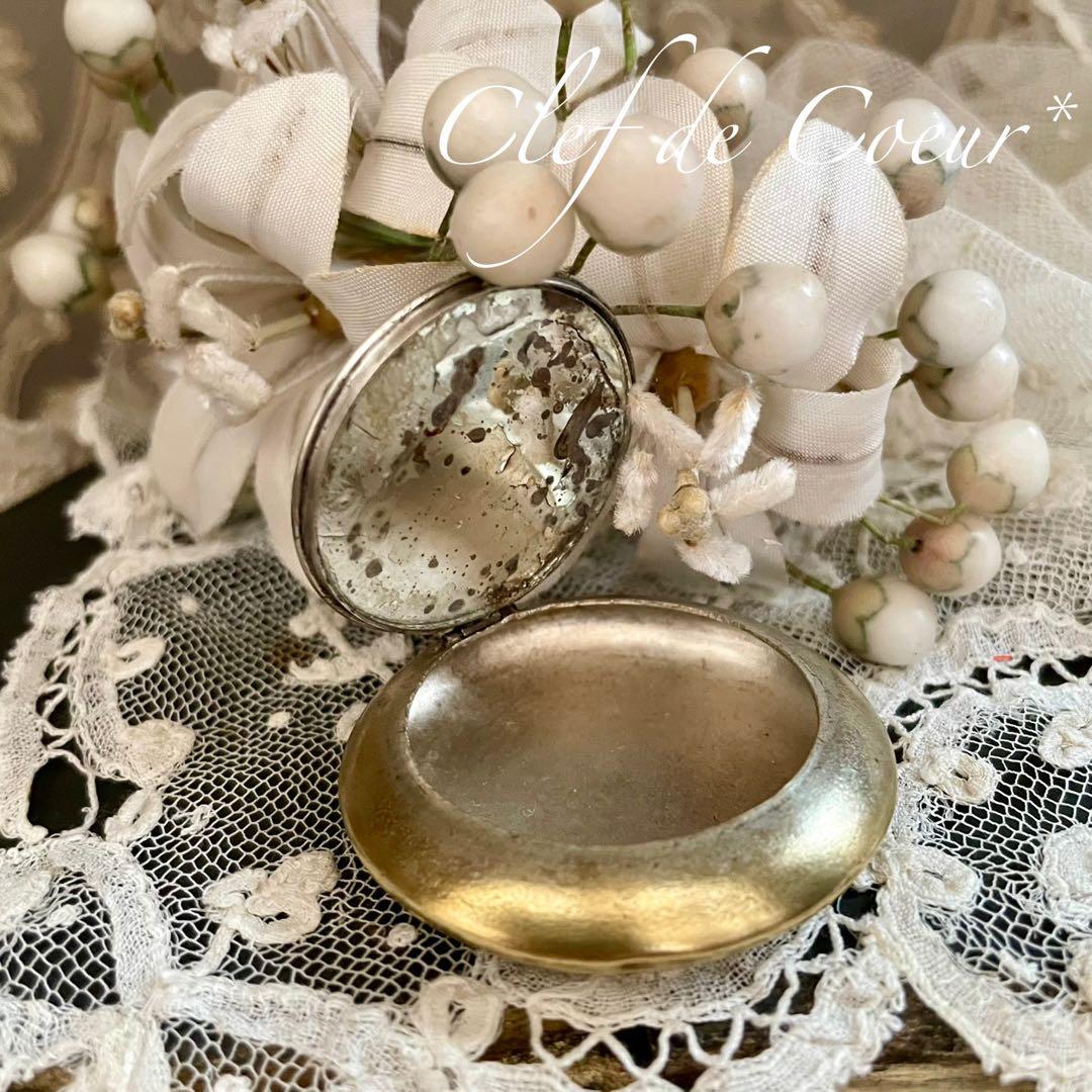 1025A フランス アンティーク パウダーケース ピルケース 鈴蘭 すずらん