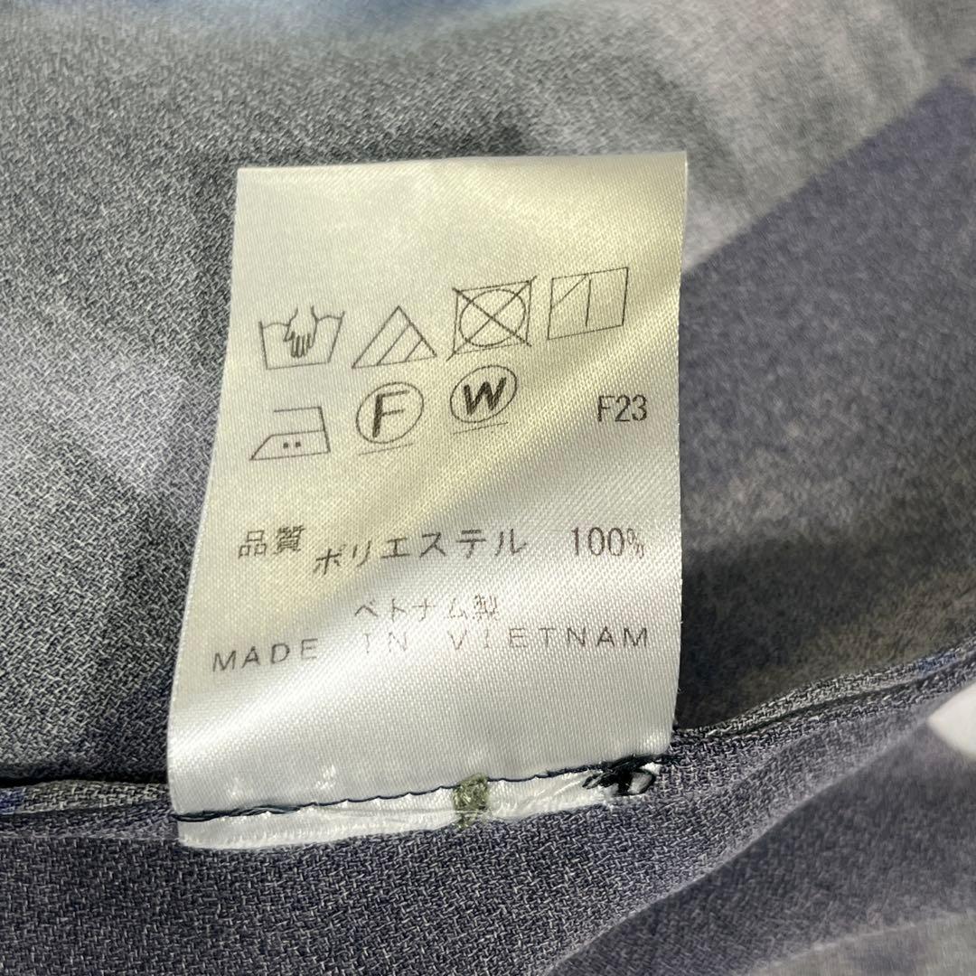 PS Paul Smith フォントモンタージュ　ロングシャツ　40 花　洗える