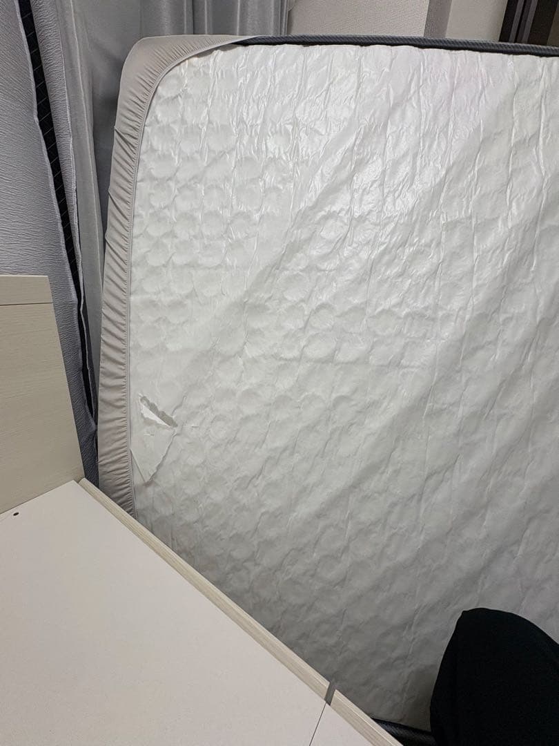 み*い様 ニトリ すのこチェストベッドフレーム ダブルベッドプラスニトリマットレ