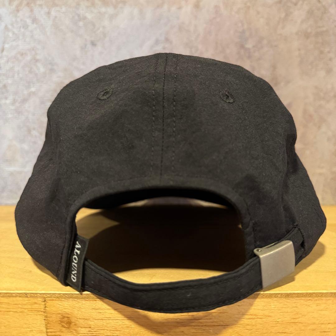 【ALOUND(アラウンド)】■LOGO NYLON CAP (黒)■☆美品☆