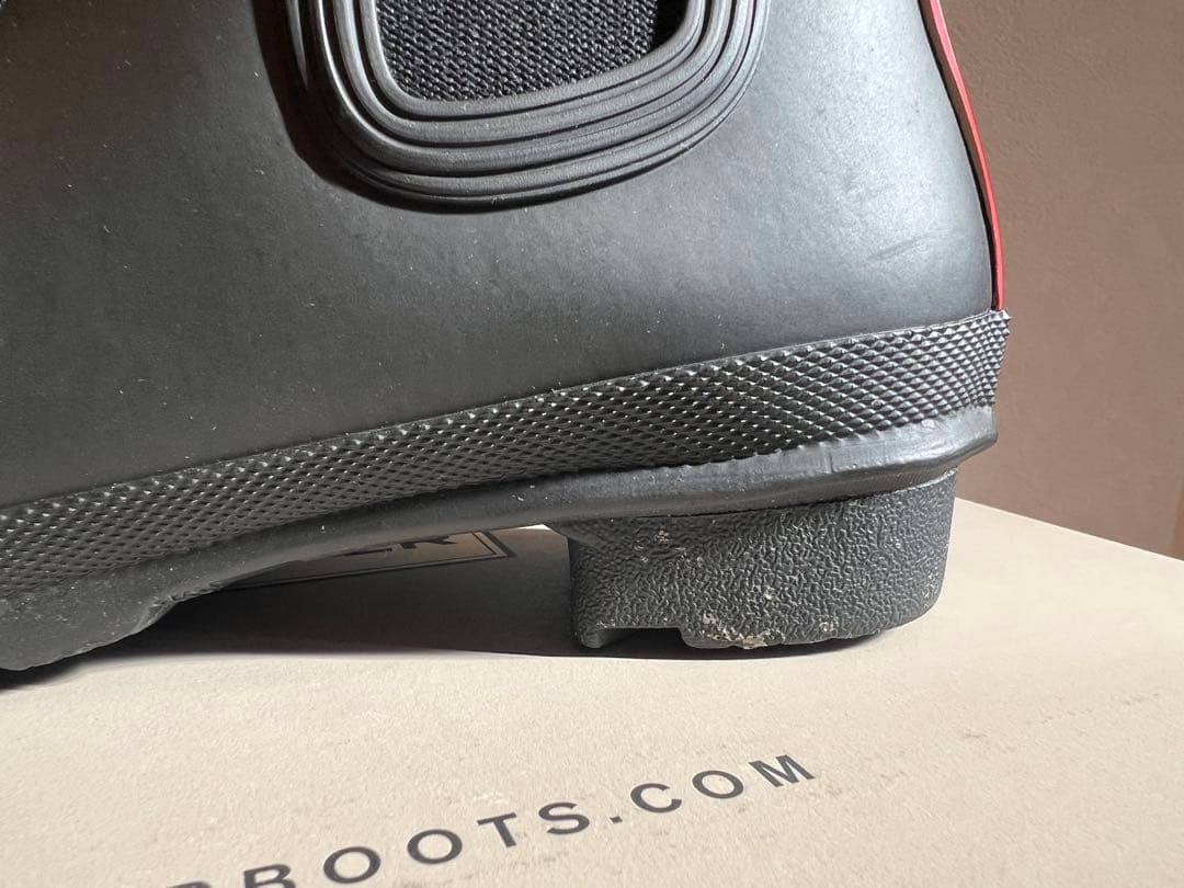 HUNTER ロゴバックストラップブーツ UK4サイズ