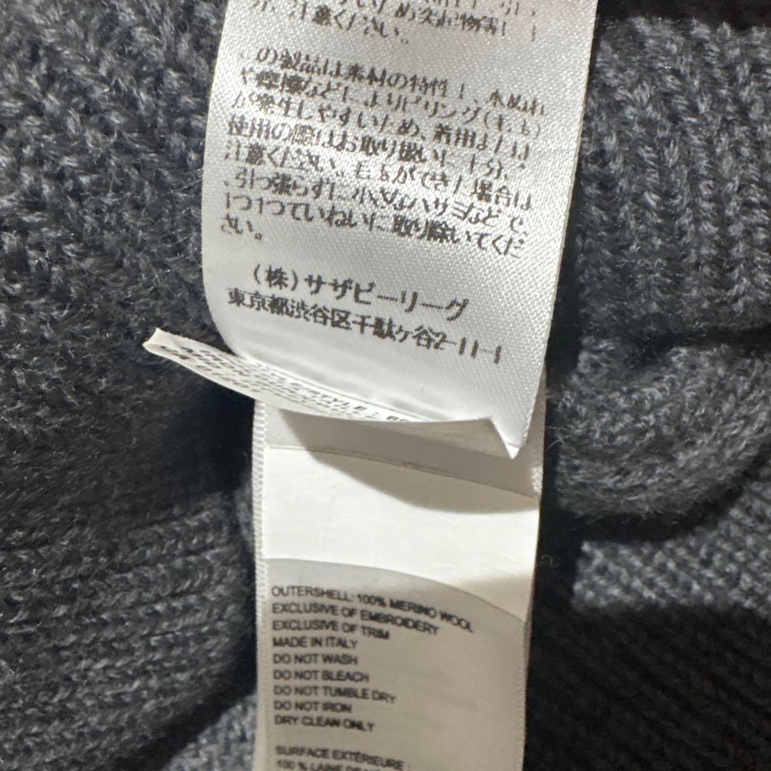 【  】グレー クルーネックセーター