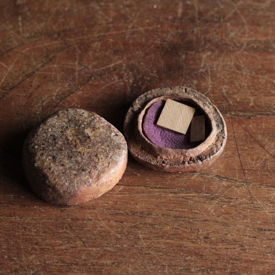 信楽 黴餅 香合 茶道具 古美術 古道具 アンティーク