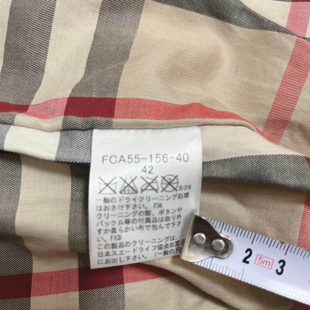 希少　バーバリーロンドン　羊革 ラムレザージャケット グレージュ　42