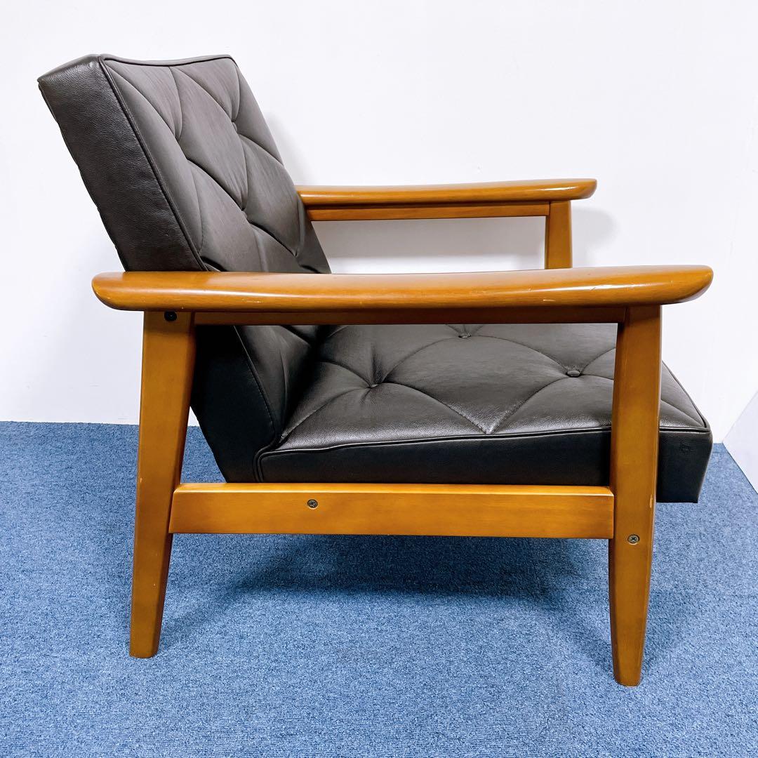 【美品送料込】カリモク60 Kチェア 1人掛けソファ ブラック