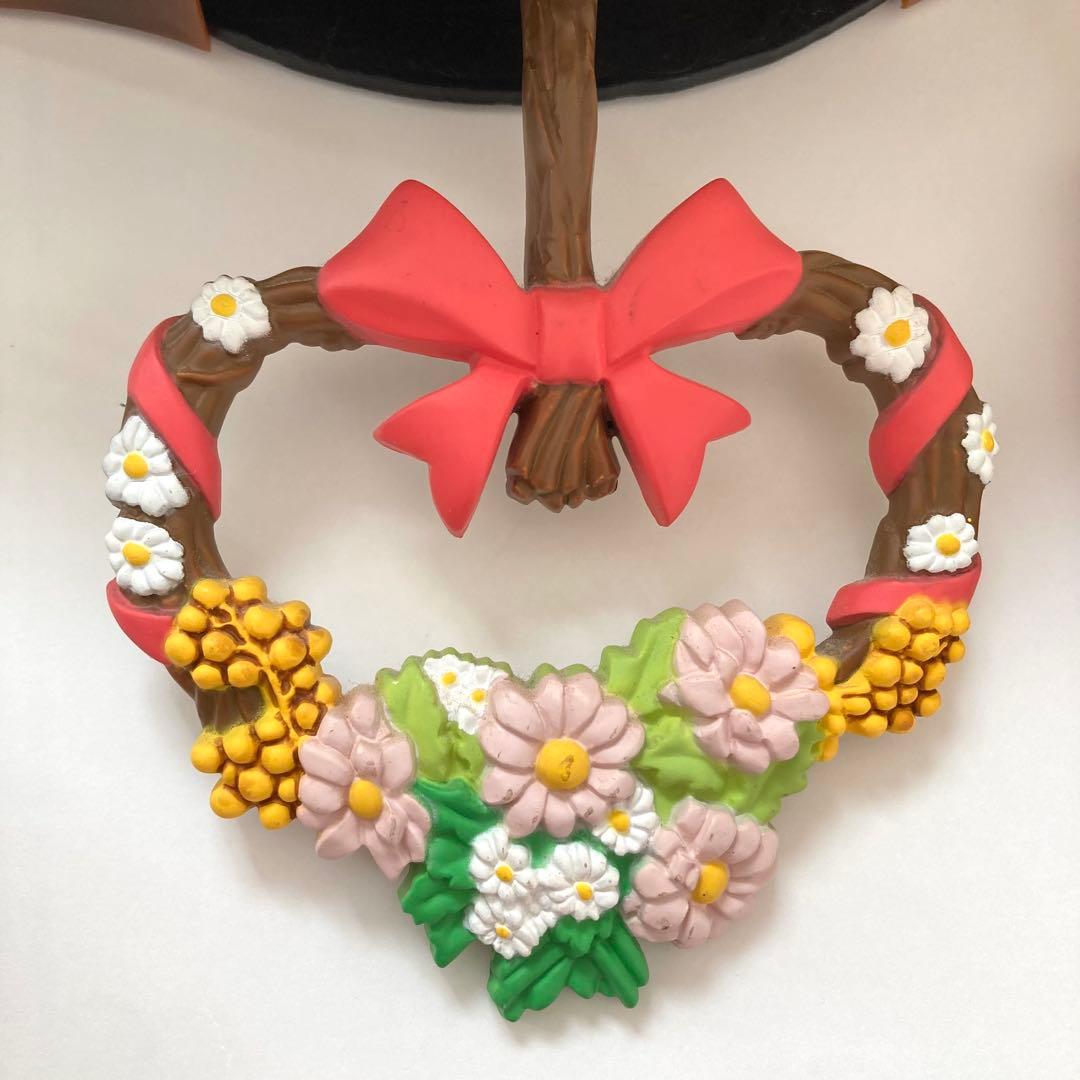 不二家　ぺこちゃん　非売品　壁掛け 時計 時報　振り子　レトロ　電池式 赤