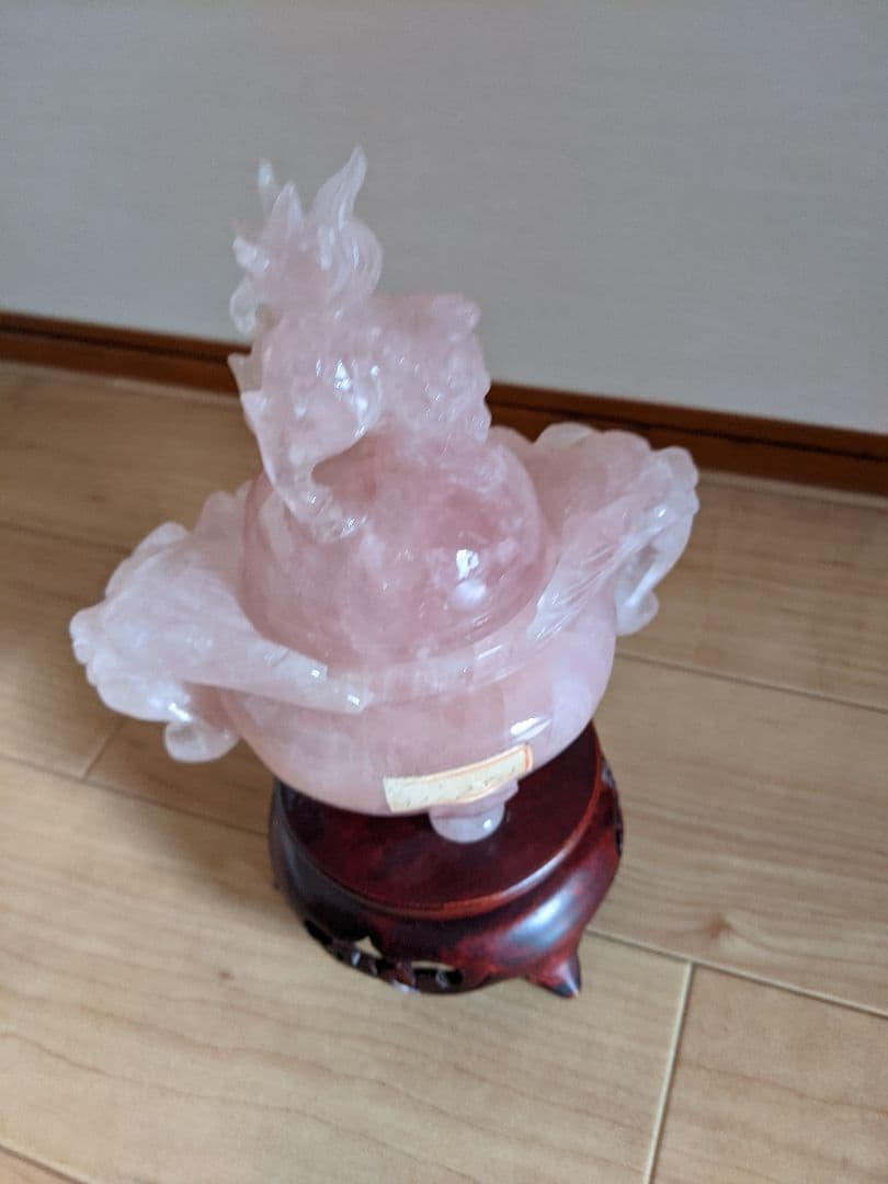 ★香炉 紅水晶 ローズクォーツ☆期間限定お値下げ☆