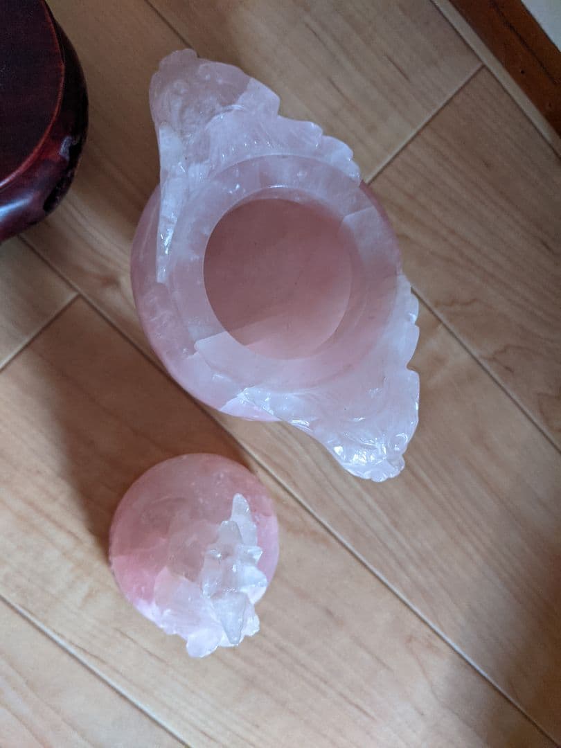 ★香炉 紅水晶 ローズクォーツ☆期間限定お値下げ☆