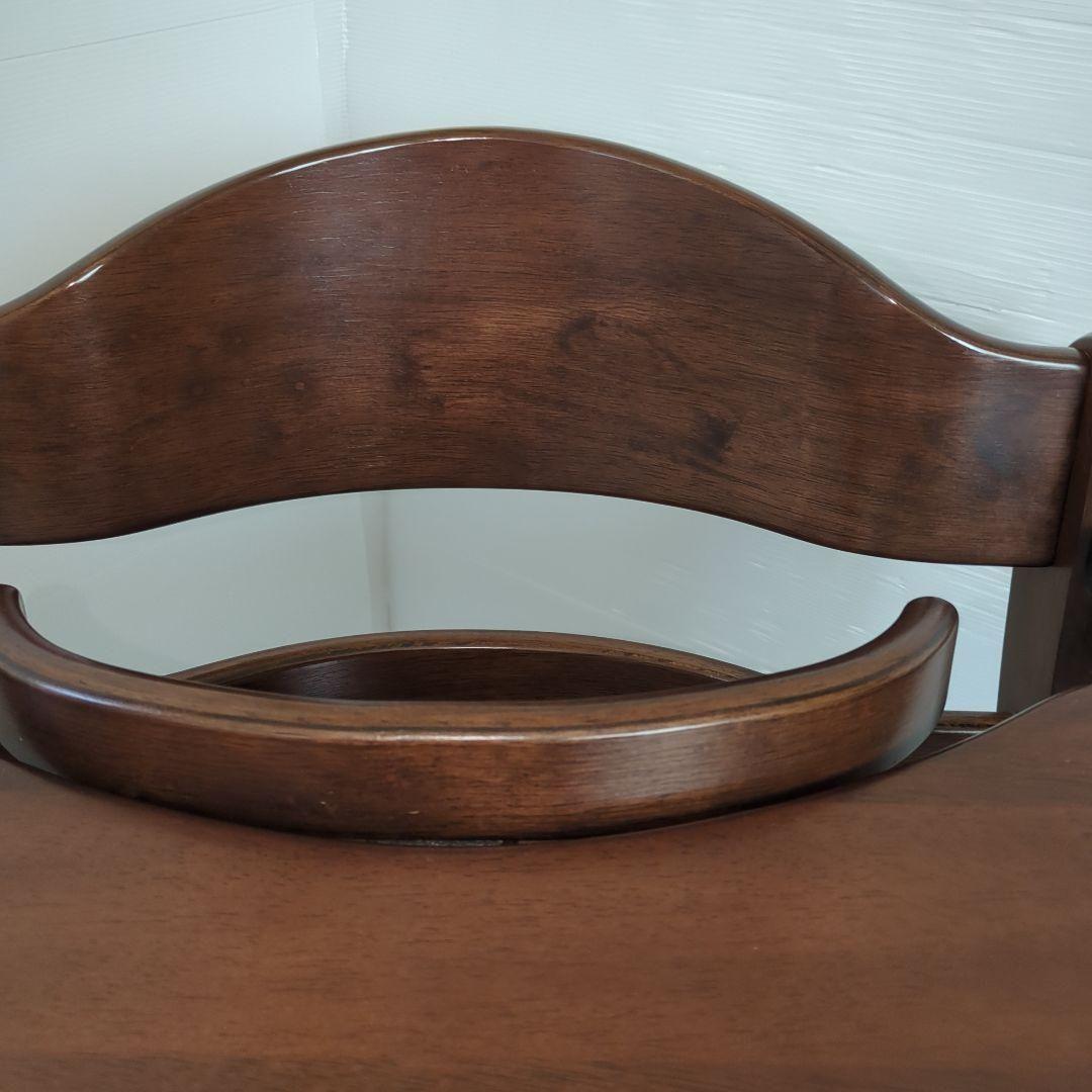 【美品 】大和屋 すくすくハイチェアテーブル＆ガード付き ブラウン