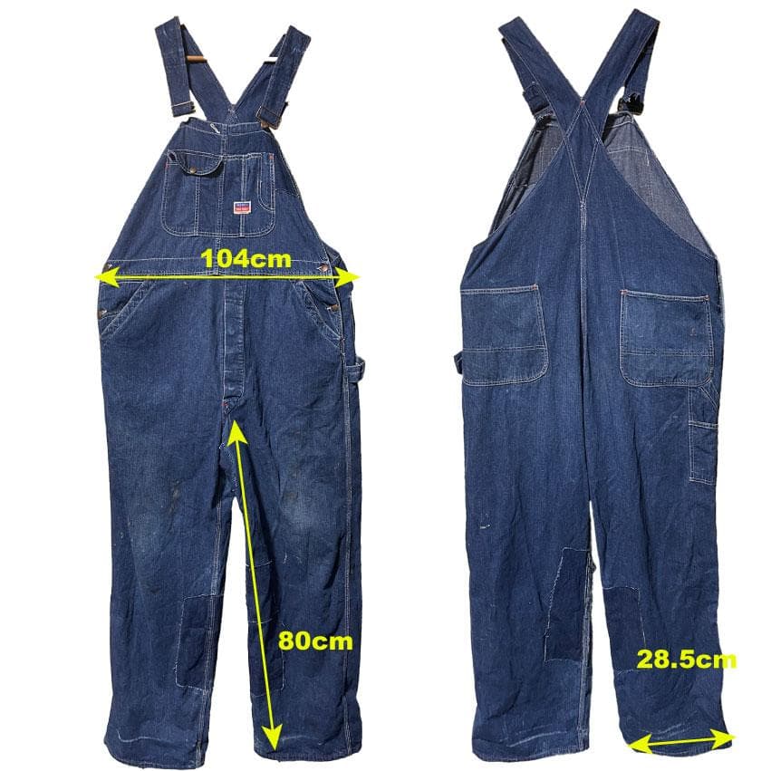 1950年代 PENNEY'S BIG MAC デニムオーバーオール 縦落ち