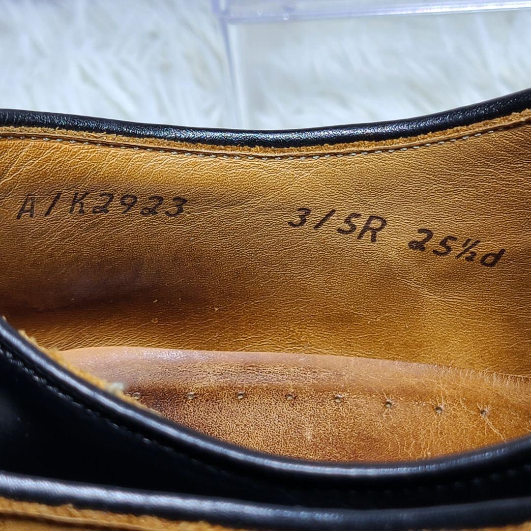 【REGAL】315R　ストレートチップ　ビジネスシューズ　ガラスレザーブラック