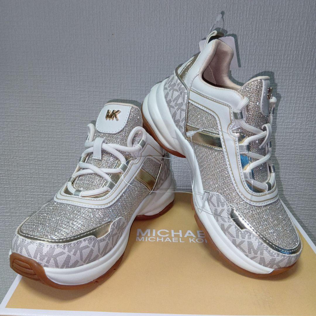 MICHAEL KORS OLYMPIA バニラスニーカー・キッズ ２２cm新品