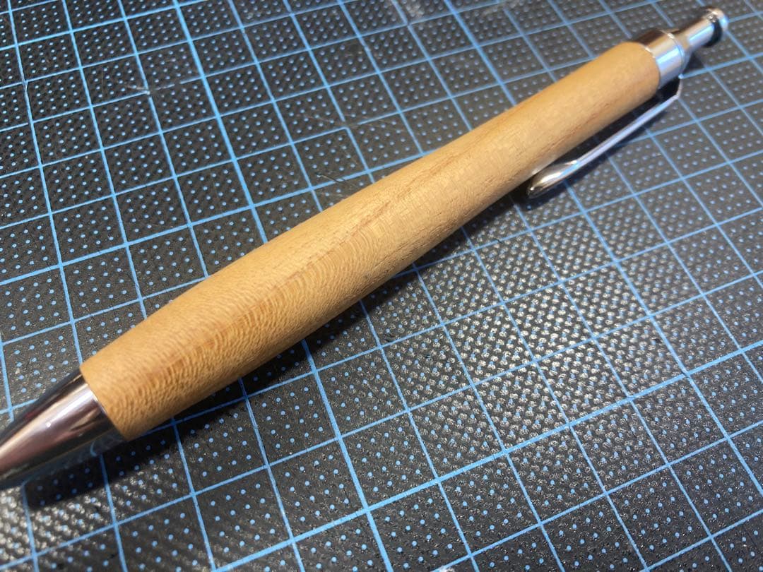 御蔵島 金桑 桑 木軸 シャーペン 野原工芸 こぶた工房 ウッドペンクラフト