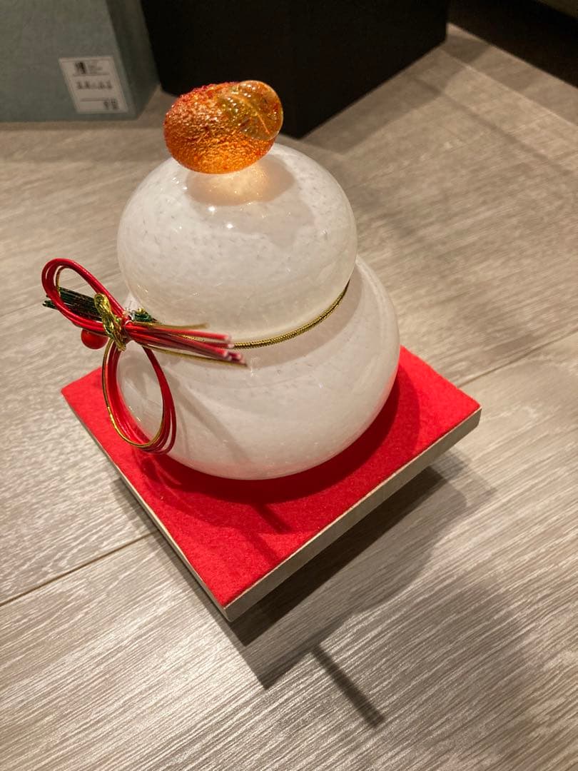 ガラス製　鏡餅