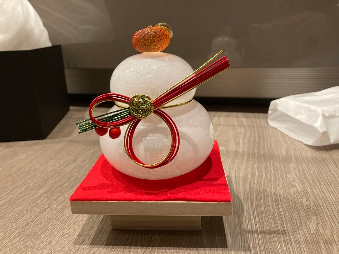 ガラス製　鏡餅