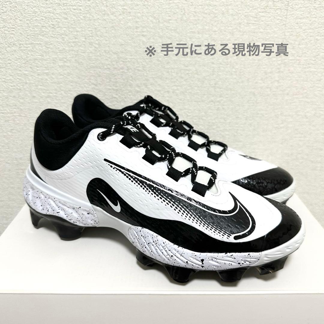 ナイキ アルファ ハラチ エリート 27.5 野球 スパイク 靴 シューズ 白b