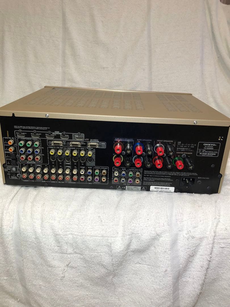 オンキョー　7.1chアンプ+センタースピーカー+フロントスピーカー　動作確認済