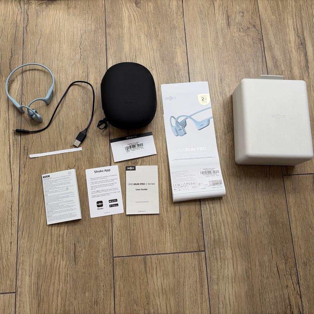 Shokz OPENRUN PRO2 骨伝導イヤホン ブルー