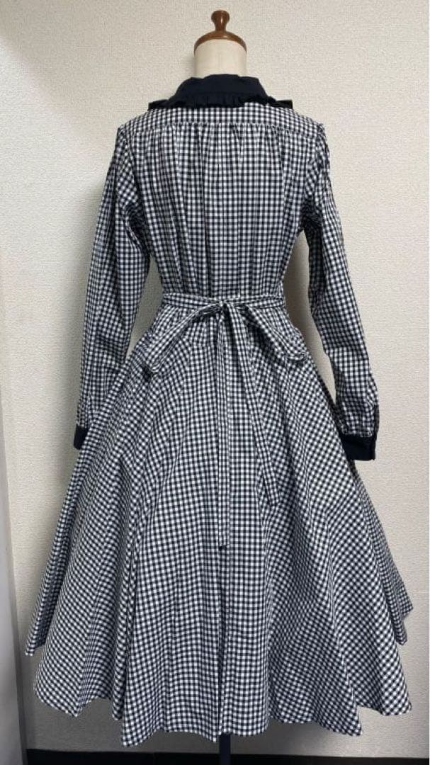 【タイムセール】フィジカルドロップ ロングスリーブレトロワンピース