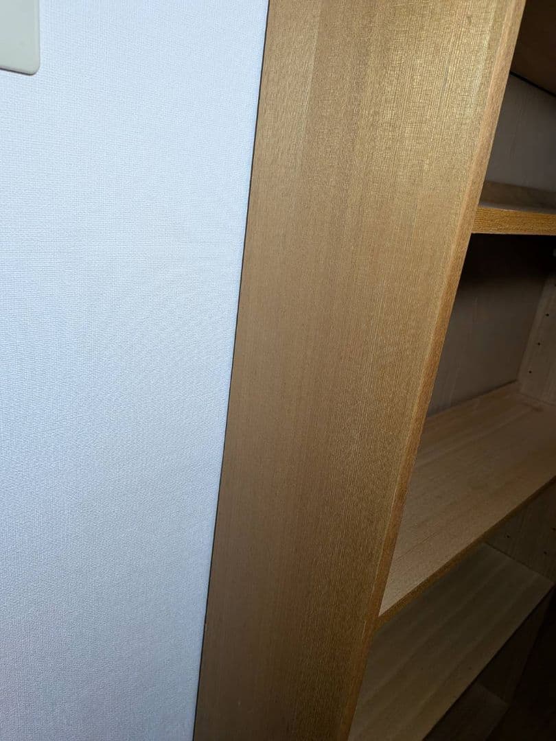 《送料込》無印 木製シェルフミドルタイプ 21 本棚廃盤 木製棚 タモ材