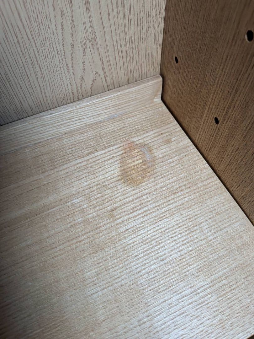 《送料込》無印 木製シェルフミドルタイプ 21 本棚廃盤 木製棚 タモ材