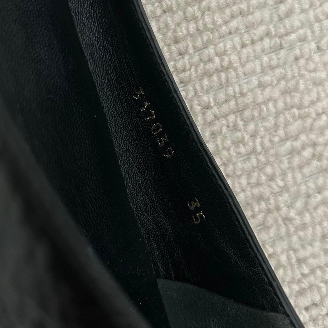 GUCCI グッチ フラットシューズ GG 黒 22cm