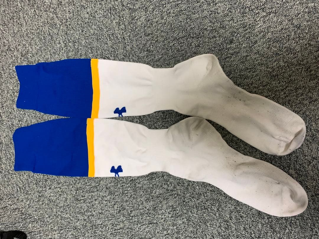 Under Armour ストライプソックス 白/青/黄