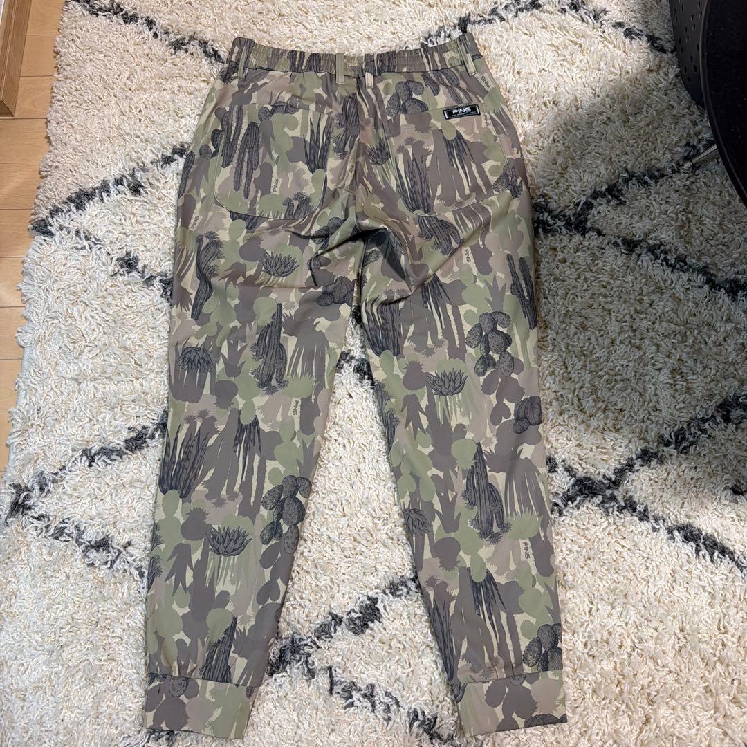 ピン（PING）（メンズ）ゴルフウェア カモフラ柄ストレッチジョガーパンツ