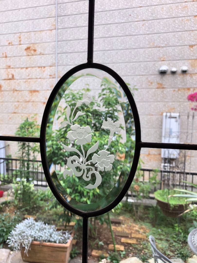 ステンドグラスパネル　扉