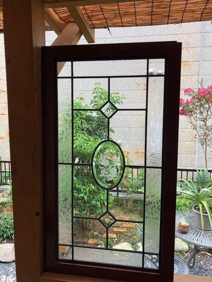 ステンドグラスパネル　扉