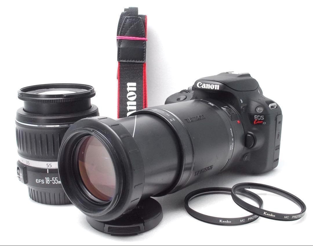 ✨超望遠デビュー✨初心者さんも安心✨✨CANON KISS X7✨ダブルレンズ