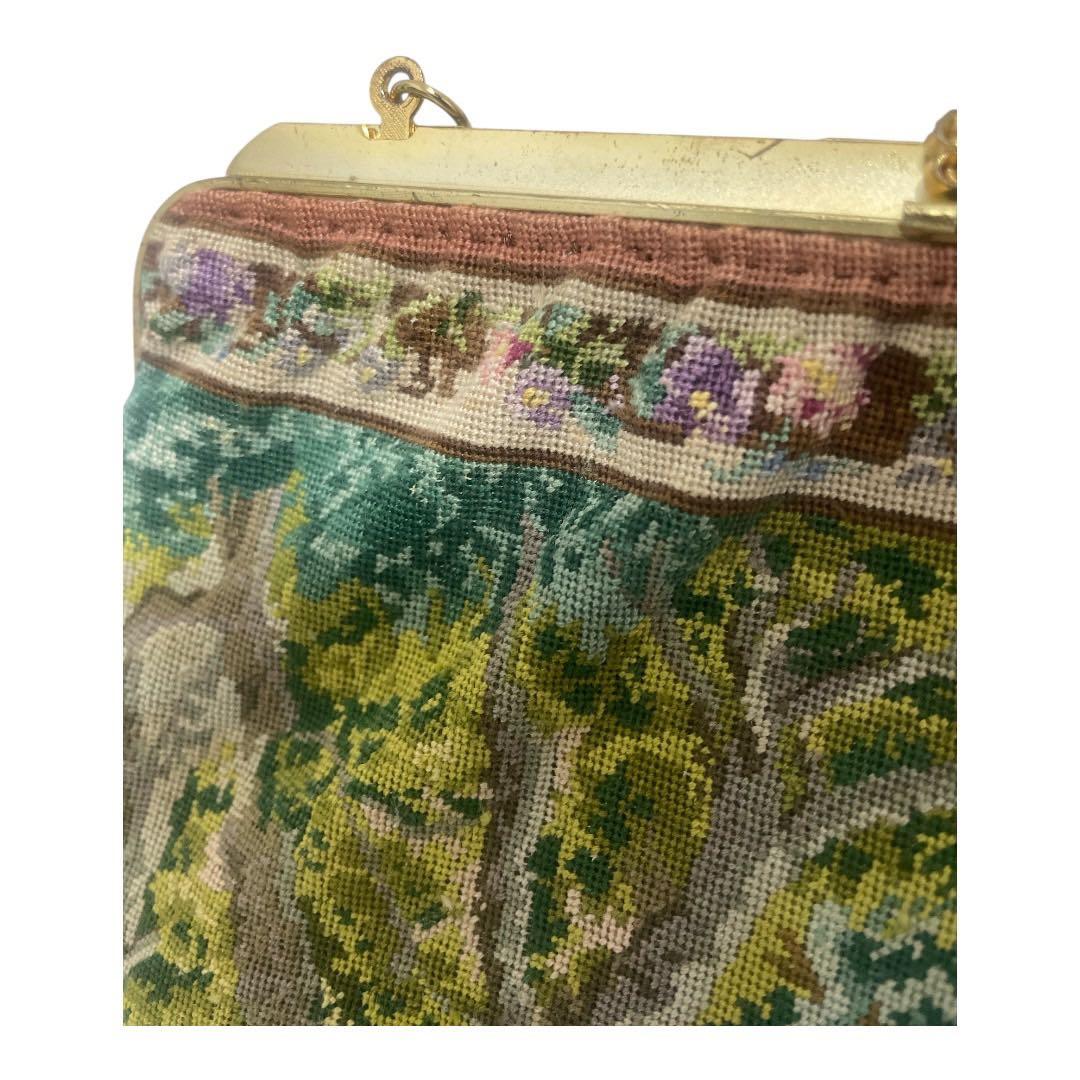 プチポワン パーティーバッグ 刺繍 ビーズ 上品 フォーマル