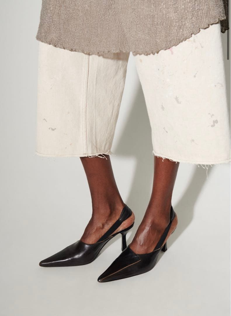 【値下げ中】OUR LEGACY ヒール ミュール　ブラック　靴