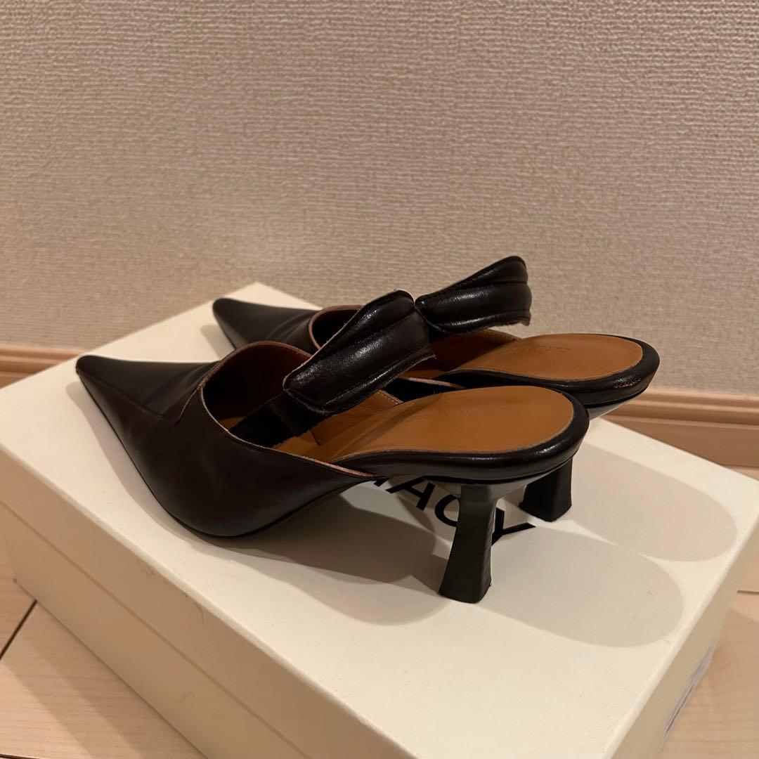 【値下げ中】OUR LEGACY ヒール ミュール　ブラック　靴