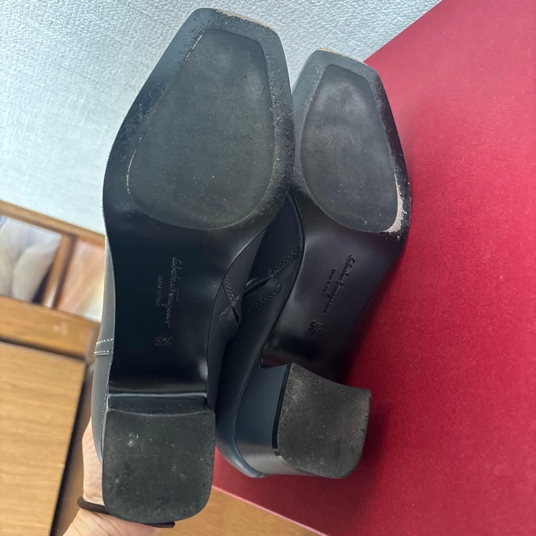 【半額値下げ】SalvatoreFerragamo ブーツ ガンチーニグレー