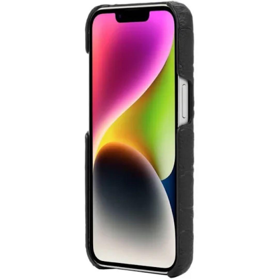 新品 コーチ Coach iPhone14 本革ブラック ケース プレミアム