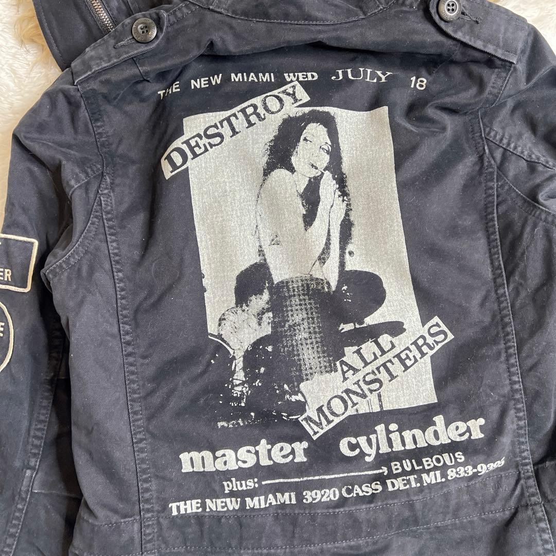 レア✨HYSTERIC GLAMOUR モッズコート プリマロフト ファー 黒