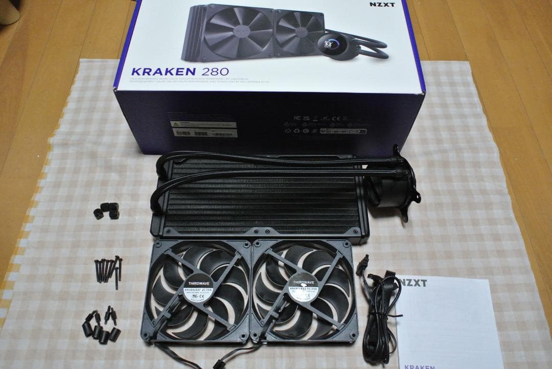 NZXT KRAKEN 280 280mm 簡易水冷クーラー　動作品