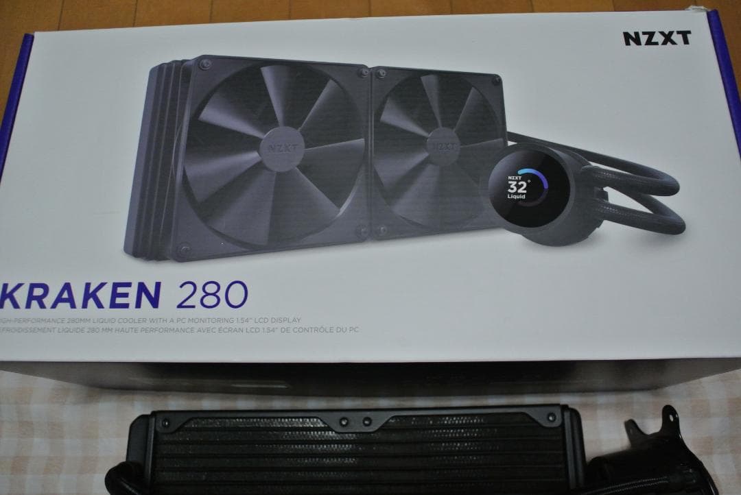 NZXT KRAKEN 280 280mm 簡易水冷クーラー　動作品